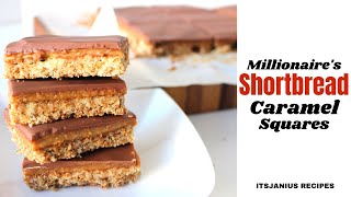 Millionaires Shortbread Recipe  Karamellschnitten Rezept [upl. by Nolyar]