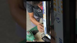 step by step awning assemblydiycrafts glassaluminumworks [upl. by Eiloj]