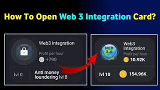 How to open Web3 Integration card  Web3 Integration unlock kaise kare  Web3 Integration [upl. by Yldarb]