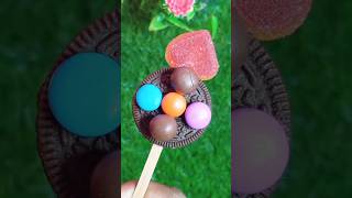 Oreo biscuit with gini gams with heart❤popsiclesatisfyingvideoshorts [upl. by Hagen]