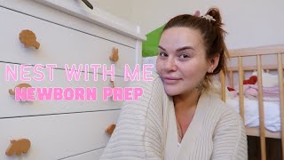 NEST WITH ME FOR FIRST BABY GIRL  Nesting Nursery Organisation amp Prep  Sophie Liz Brad [upl. by Ettezoj]