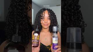 Gel vs Mousse 🎀 which side do you like best curlyhair mousse gel curlyhairroutine [upl. by Edwards]