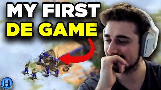 Reacting To My First 1v1 Game on AoE2 DE [upl. by Aneram]