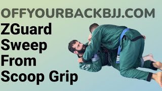 ZGuard Sweep Using Scoop Grip  BJJ Guard Sweep [upl. by Abbotson]