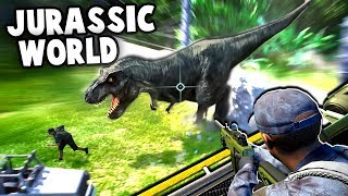 Jurassic World Evolution Gameplay  DINOSAUR ESCAPES PARK Jurassic World Evolution Part 1 [upl. by Naux]