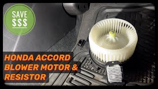 Honda Accord How To Replace AC Blower Motor and RestoreModule 2014 2017 [upl. by Mota292]