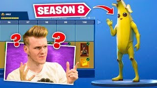 NEW SEASON 8 BATTLEPASS In Fortnite 100 UNLOCKED [upl. by Hailey]