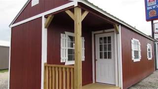 New 12X32 Derksen Urethane Side Cabin at Big Ws Portable Buildings [upl. by Lancey]