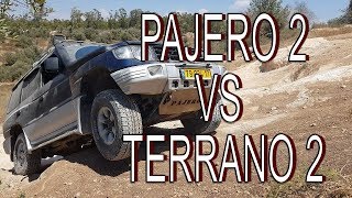 TERRANO2 VS PAJERO2 Сильнейший подъем Strongest ascent [upl. by Guria]