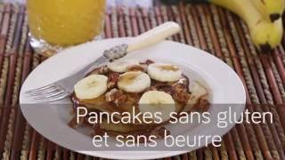 Pancakes sans gluten et sans beurre [upl. by Sender]