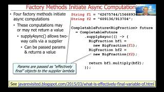 Advanced Java CompletableFuture Features Introducing Factory Methods [upl. by Scheck877]