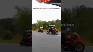 Yamaha R1m VS BMW S1000r 😳😳😳 dopemotovlog sportbike shorts subscribe superbikes [upl. by Brita627]