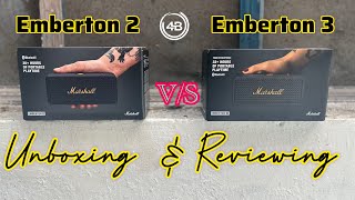 Marshall Emberton 2 vs Emberton 3 Which is Better Unboxing amp Review full video [upl. by Llenet]