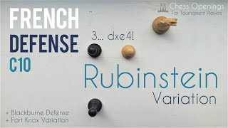 Rubinstein Variation of the French Defense C10 ⎸Chess Openings [upl. by Mackler]