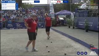 petanque 2024Championnat de France triplette mixteGIRONDE33 COTEDOR21 [upl. by Ardnuaek]