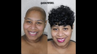 BALD TO PIXIE Pixie cut quick weave [upl. by Mayhew]