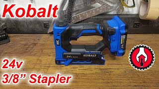 Kobalt 24v XTR Stapler [upl. by Jepum]