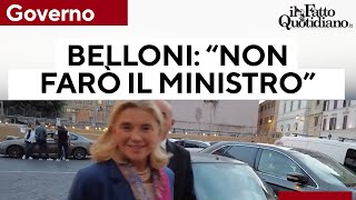 Governo Elisabetta Belloni quotNon farò il ministroquot E non risponde su contatti con Meloni [upl. by Juley]