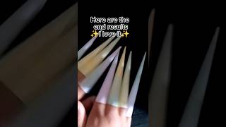 How to make✨Paper nails✨♥️♥️ papernails nails fypシ゚ viral cute espresso pastel asmr [upl. by Osnofledi]