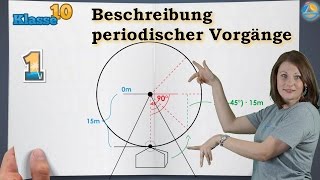 Periodische Vorgänge  Trigonometrie  Klasse 10 ★ Übung 1 [upl. by Atirac505]