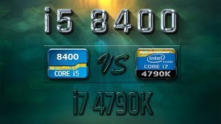 i5 8400 vs i7 4790K Benchmarks  Gaming Tests Review amp Comparison [upl. by Isnam]