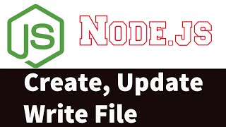 Create update and write some text file in Nodejs  The File System fs module in Nodejs Part 6 [upl. by Nautna]