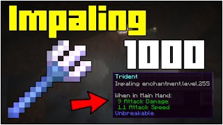 How To Get Impaling 1000 Trident In Minecraft 1182 2024 [upl. by Eylsel]