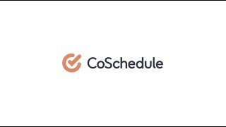 Intro To CoSchedule Marketing Suite [upl. by Laurie]