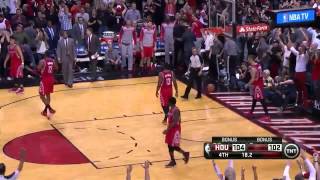 NBA playoff 2014 Rockets vs Trail Blazers Round 1 Game 4 Move 51 Mo Williams 3 pointer [upl. by Inele]