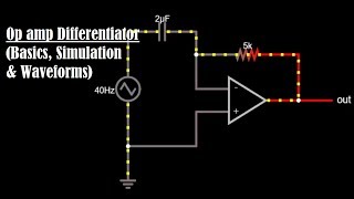 Op amp Differentiator  Differentiator  Differentiator Circuit Simulation Waveform amp Formula [upl. by Atteval]