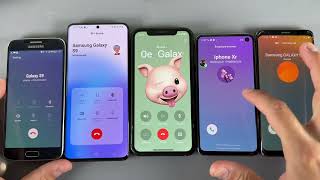 Five Samsung Incoming Call Model S20PlusS10eS9S6 iPhone XR [upl. by Nnahoj]