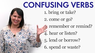 12 Confusing English Verbs [upl. by Warga455]