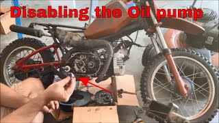 Oil Pump Removal on a Yamaha Pw80  YouTube [upl. by Ataynek]