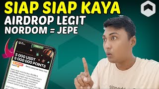 SIAP JADI KAYA  Cara Dapat 5000 di NORDOM amp NORDOM GATES  Airdrop Legit 2024 [upl. by Eichman]