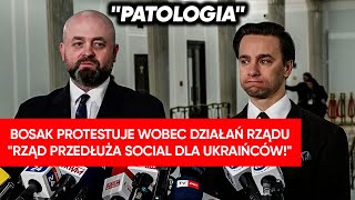 quotPatologiaquot Bosak grzmi w Sejmie Rząd przedłuża socjal dla Ukraińców [upl. by Navanod153]