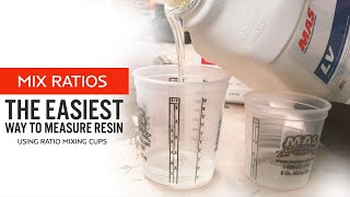 How to properly measure epoxy resin  21 Ratio Explained  How to use ratio mixing cups [upl. by Slater]