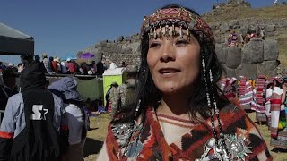 A 600yearold Inca tradition Peruvian sun worshippers celebrate Inti Raymi festival [upl. by Allistir]