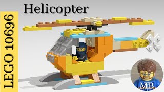 Building a Helicopter using Lego classic 10696  DIY instruction  Lego 10696 ideas [upl. by Ahsini]