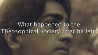 What Happened to Theosophy After Krishnamurti Left [upl. by Eek]