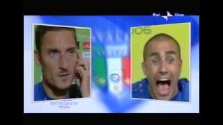 totti risponde a cannvaro mondiali 2006 [upl. by Erfert]