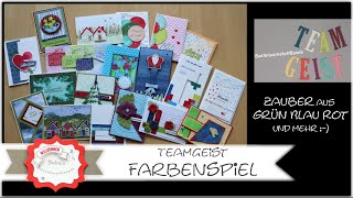 Teamgeist Farbenspiel  Kartenideen  Karteninspirationen  Geburtstag  Weihnachtskarte stampin up [upl. by Haynes]