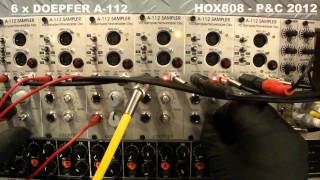 6 x Doepfer A112 8 Bit Sampler [upl. by Tammara]