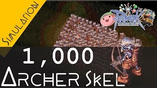 Ragnarok Online Simulation 1000 ARCHER SKELETON Farming zeny [upl. by Amalle]