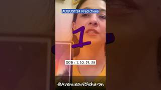 PREDICTIONS for August 2024  Number 1  DOB 1 10 19 28  Tarot Card [upl. by Notna]