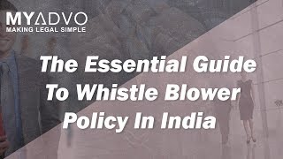 The Essential Guide To Whistle Blower Policy In India [upl. by Lertnom]