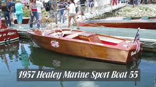 1957 Healey Marine Sport Boat 55  Startup [upl. by Born]