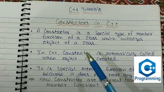 What is constructor with example  Types of constructors  C Programming tutorials in Hindi  59 [upl. by Nellad]