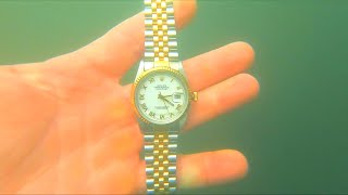 Found 10000 ROLEX while Underwater Metal Detecting RIVER TREASURE [upl. by Htnamas752]