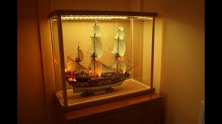 Revell 172 pirate ship display case  cheap and easy to make [upl. by Heilman448]