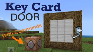 How to make a key card door in Minecraft with commands [upl. by Hildagarde468]